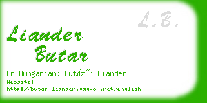 liander butar business card